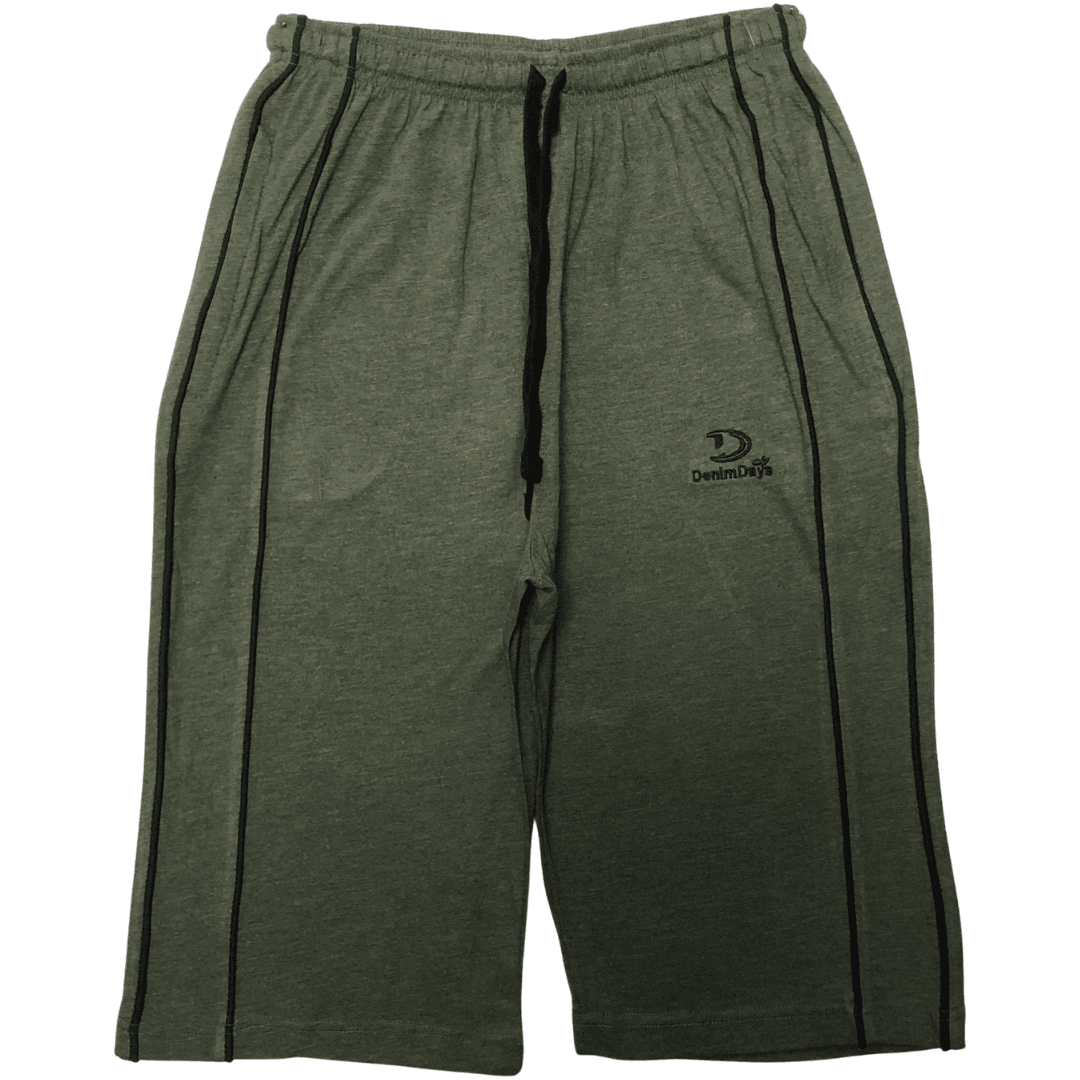 Men’s Summer Jersey 3 Quarter Shorts – Loose Fit, Soft & Stylish Everyday Wear