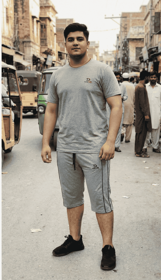 Men’s Summer Jersey 3 Quarter Shorts – Loose Fit, Soft & Stylish Everyday Wear