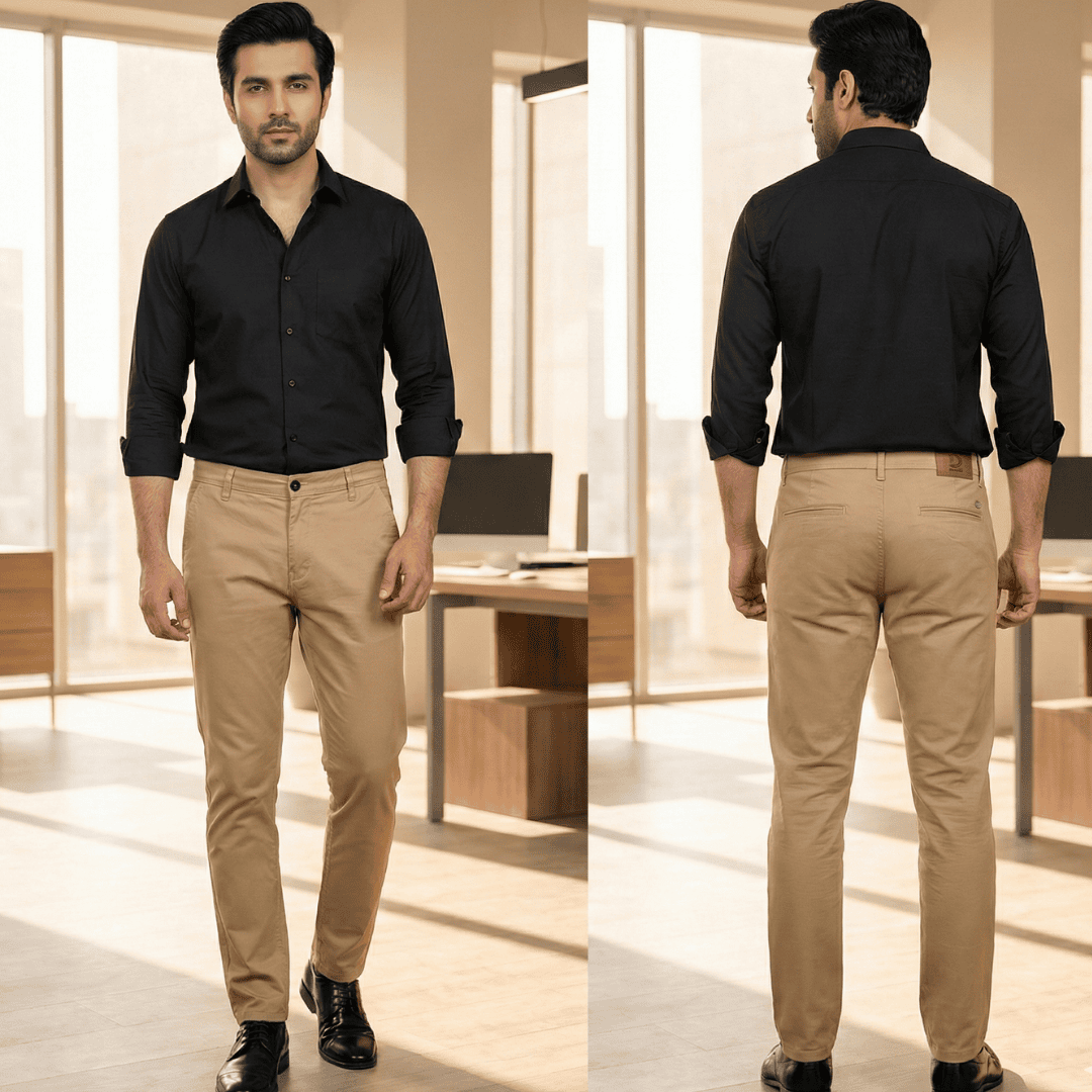 Cotton Twill Chino Pant for Men – Office & Smart Casual Wear For Summer
