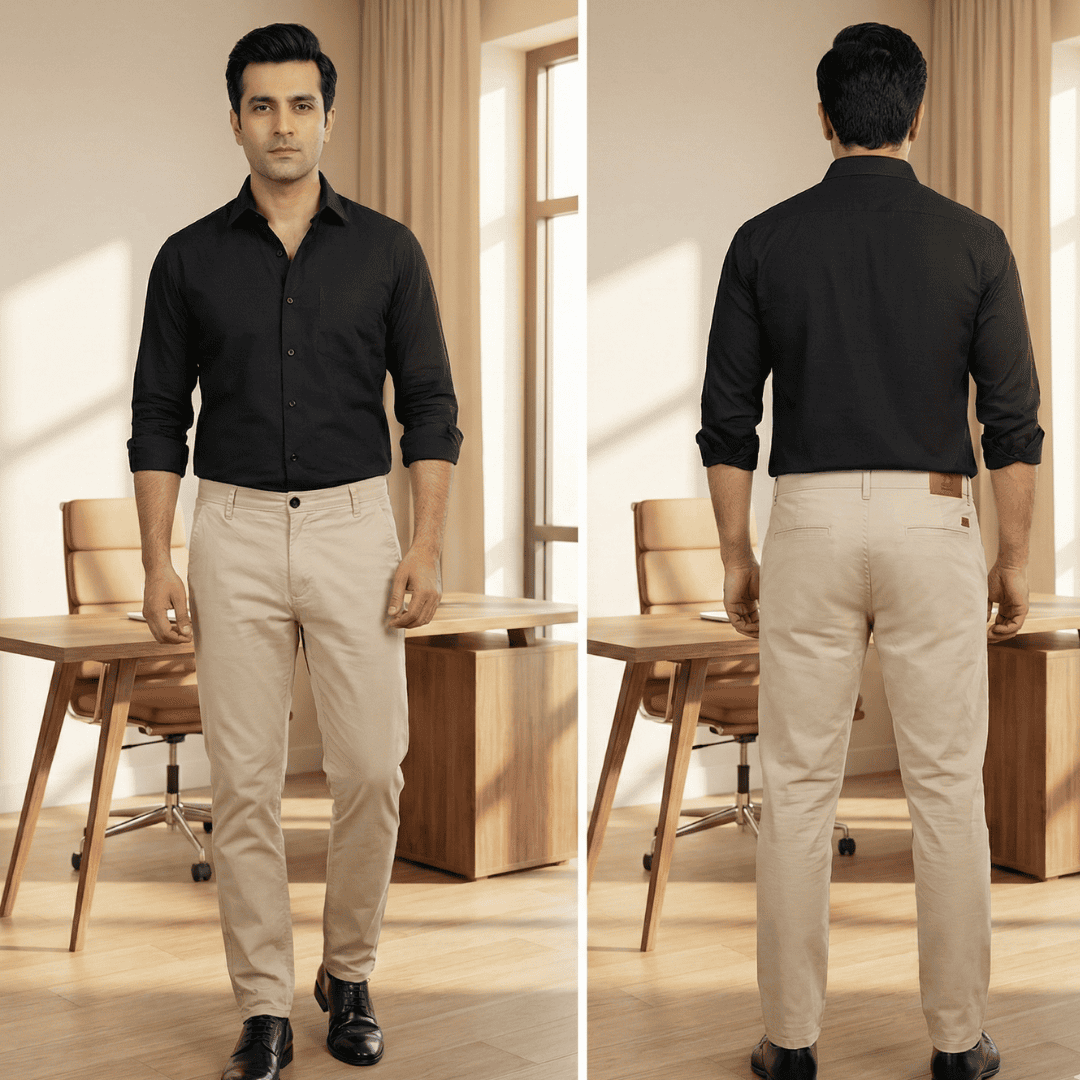 Cotton Twill Chino Pant for Men – Office & Smart Casual Wear For Summer