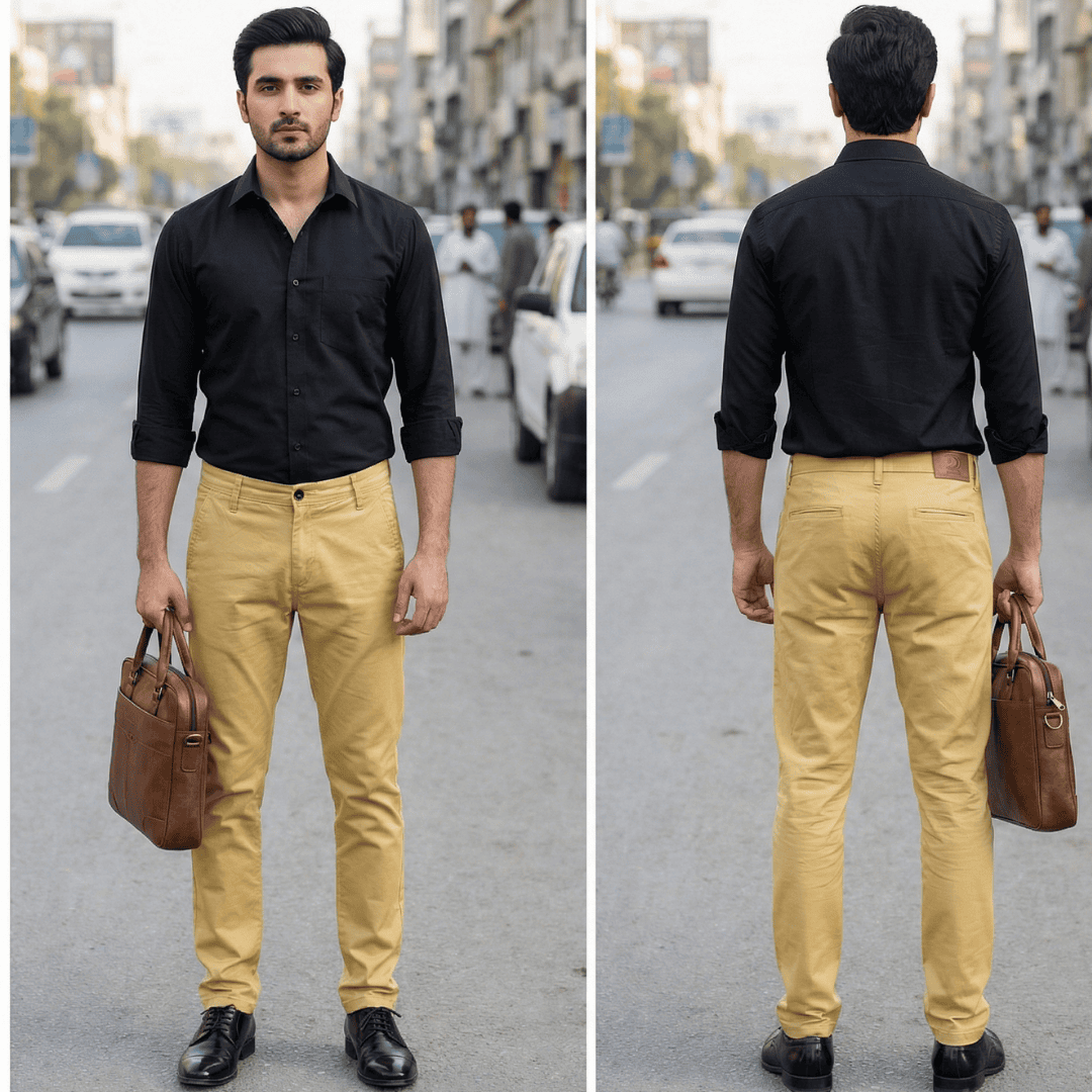 Cotton Twill Chino Pant for Men – Office & Smart Casual Wear For Summer
