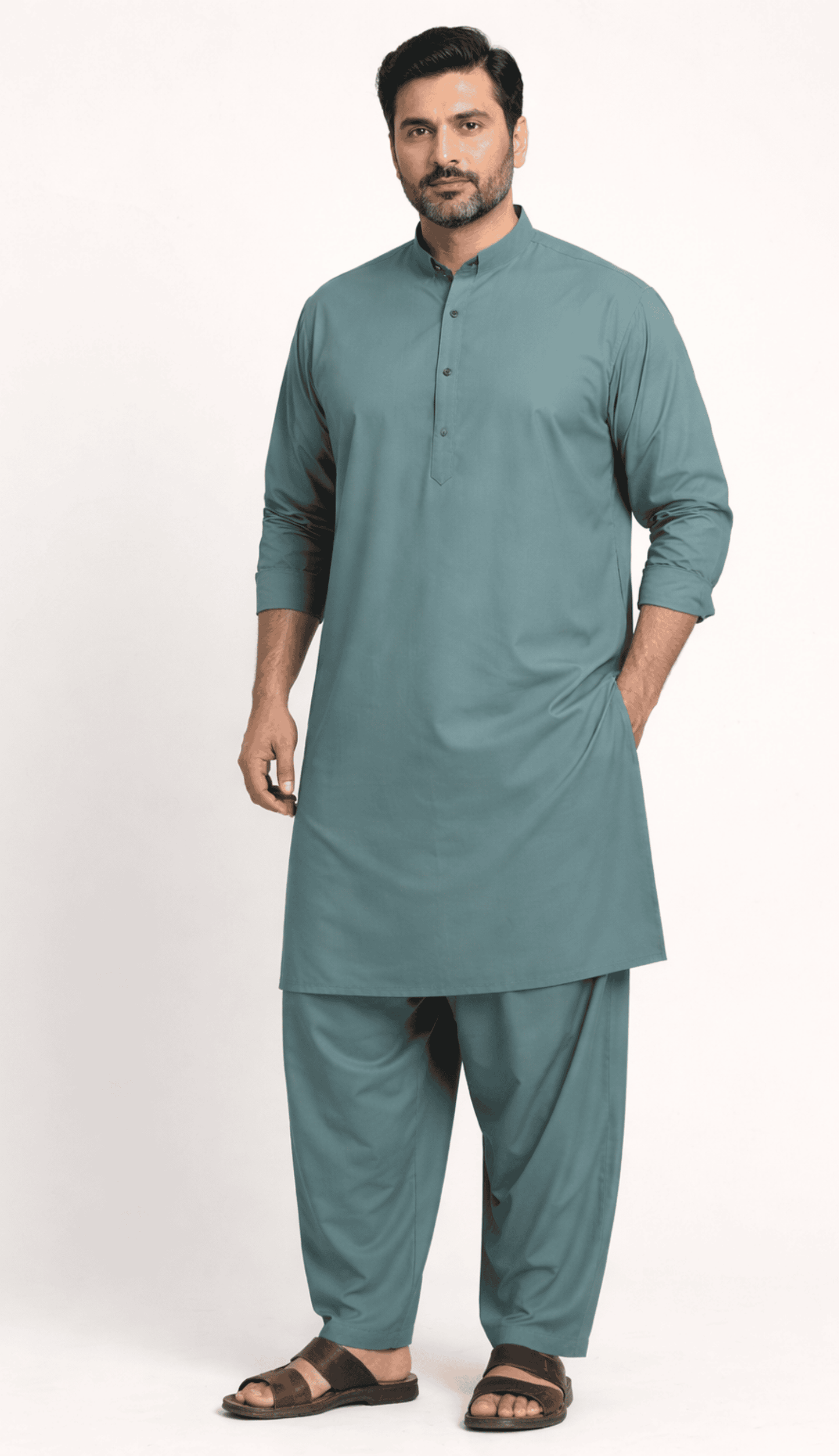 Men’s Classic Wash & Wear Shalwar Kameez – Premium Traditional Suit