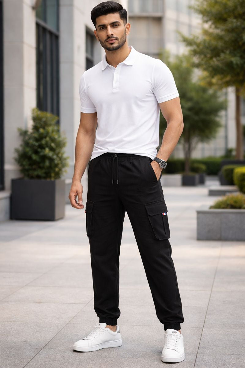 6 Pockets Cargo Pants Comfort Cotton Twill Fabric and Trendy Style For Unisex