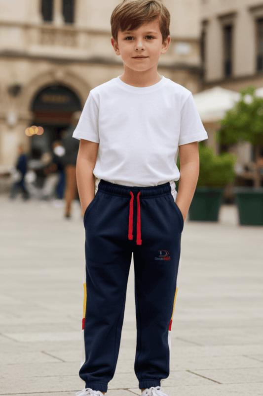 Boy's & Girl's Cotton Terry Cargo Jogger Pants | Play & Casual Wear