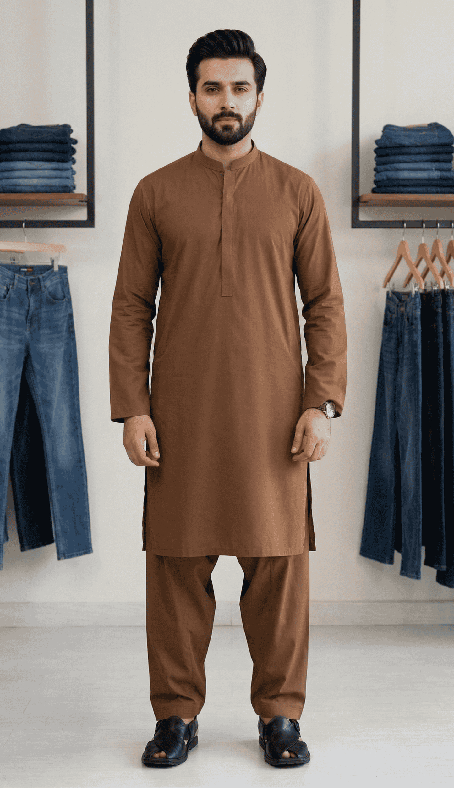 Low Cost Men Cotton Kurta Shalwar – Lightweight Summer Wear for Casual Wear