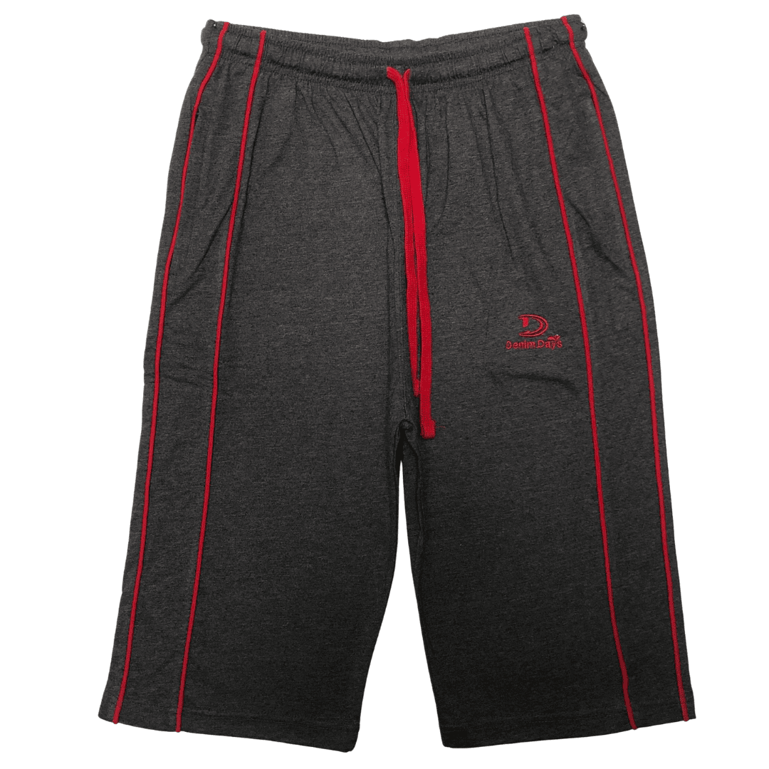 Men’s Summer Jersey 3 Quarter Shorts – Loose Fit, Soft & Stylish Everyday Wear