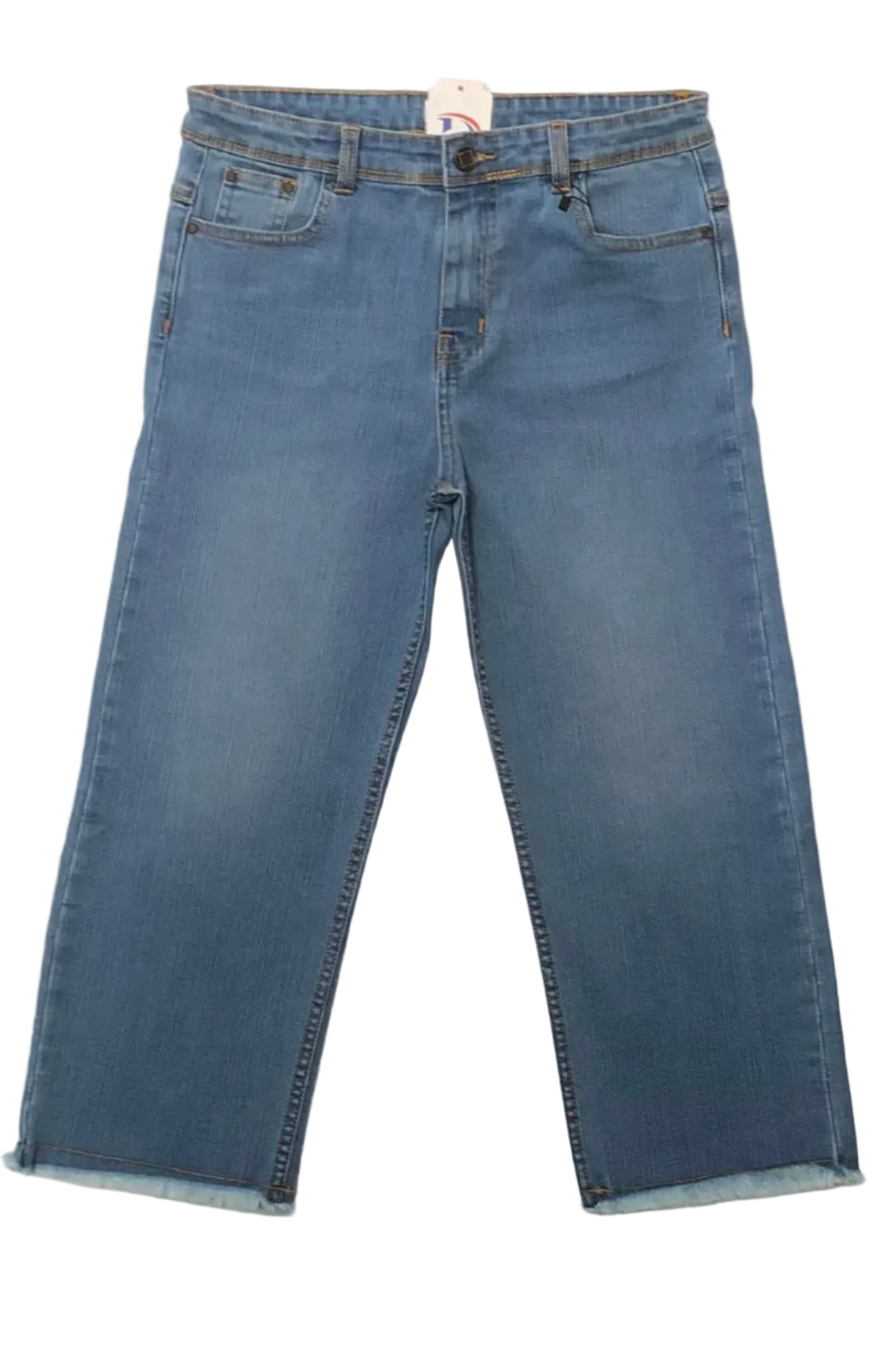 Girls Light Blue jeans on a white background