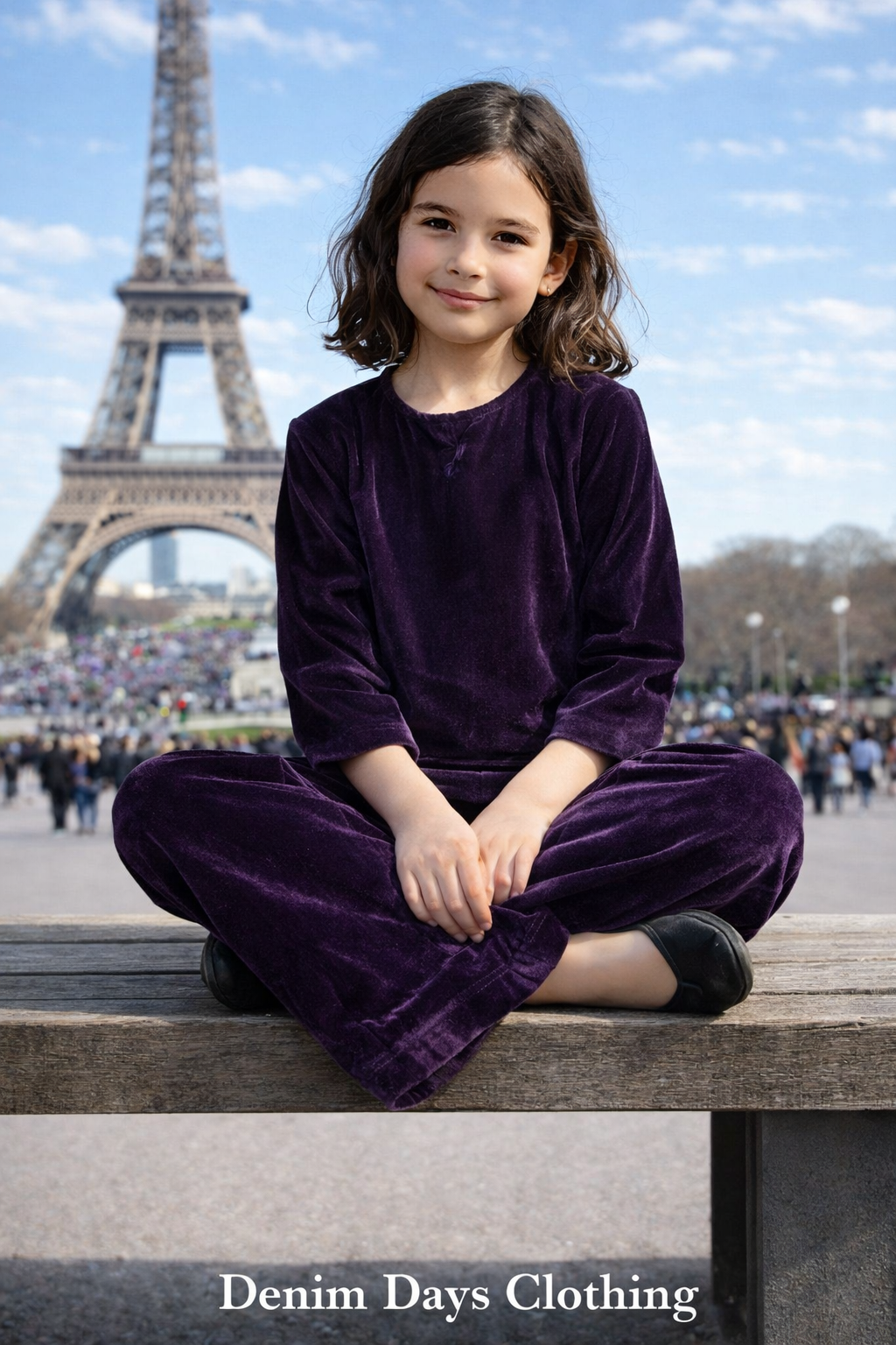 Girls Elegant Velvet Suit | Luxury Winter Wear