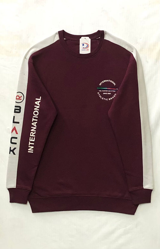 Women & Men Printed Fleece Black International Panel Sweat Shirt