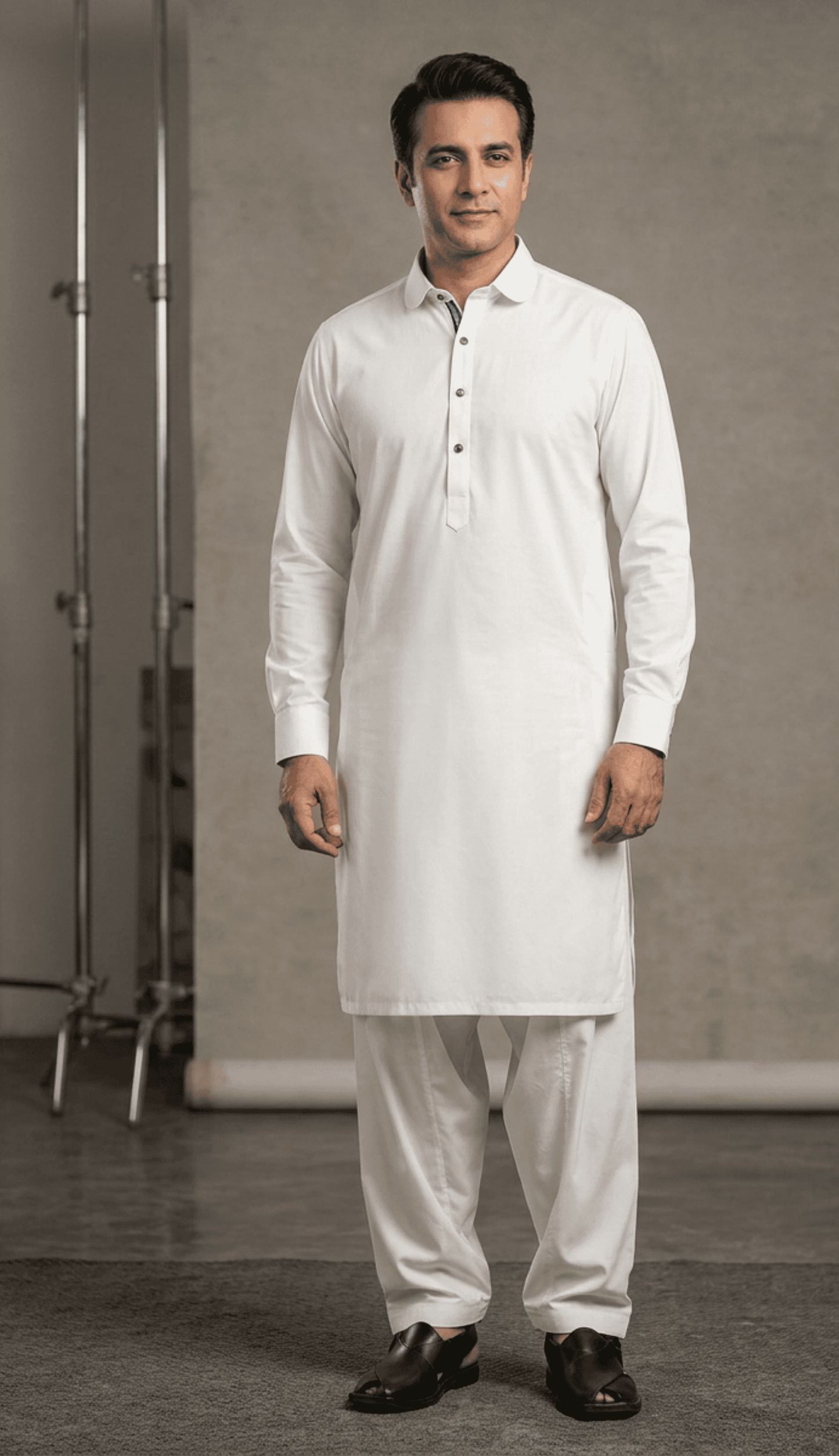 Men’s Classic Wash & Wear Shalwar Kameez – Premium Traditional Suit