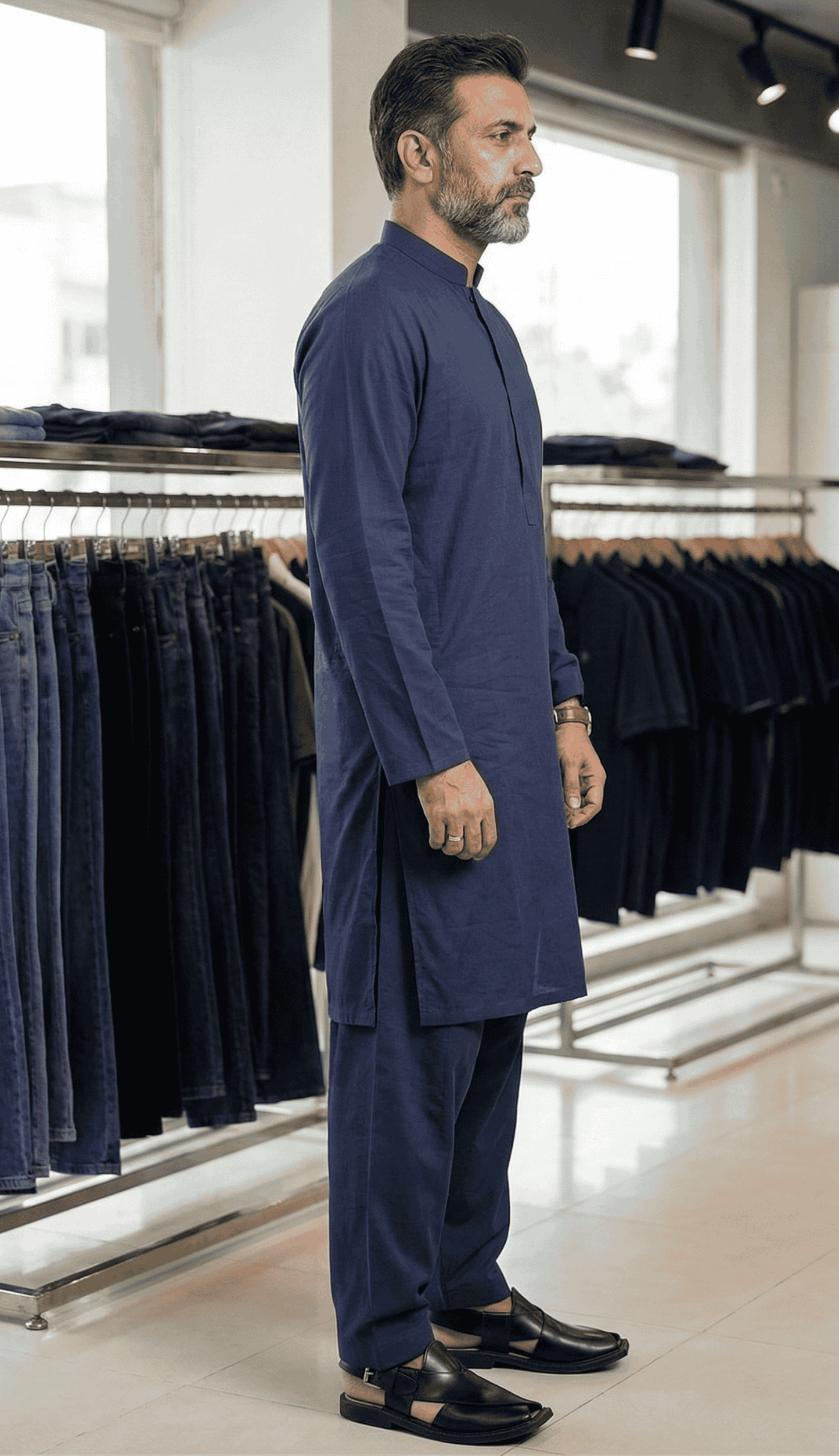Low Cost Men Cotton Kurta Shalwar – Lightweight Summer Wear for Casual Wear
