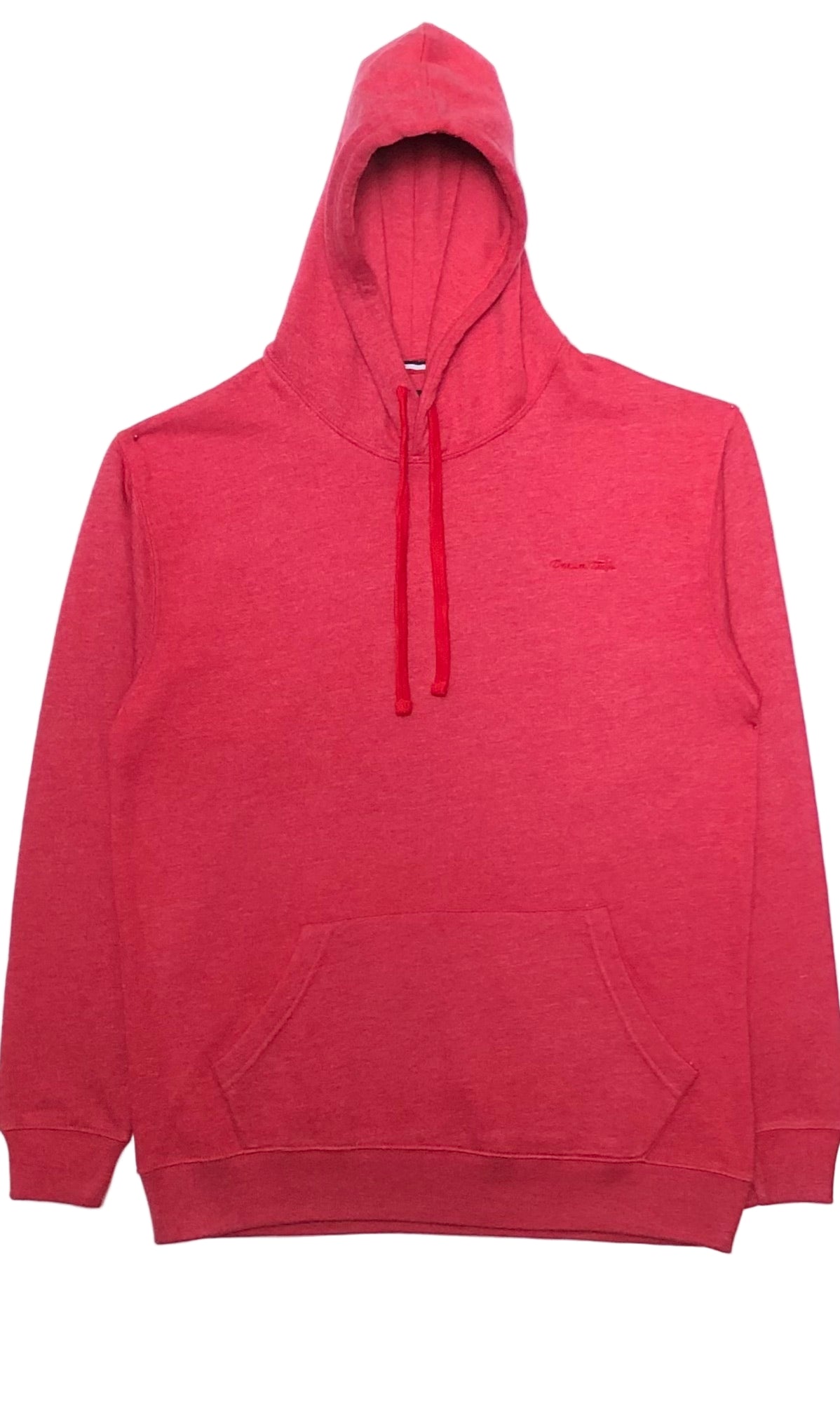 Red hoodie on a white background